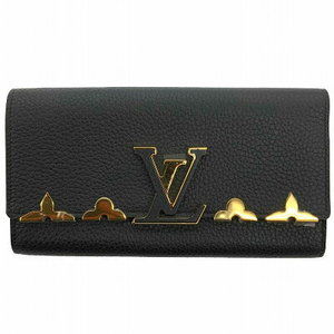 Louis Vuitton Portefeuille Capucines Taurillon Noir Black Long Wallet